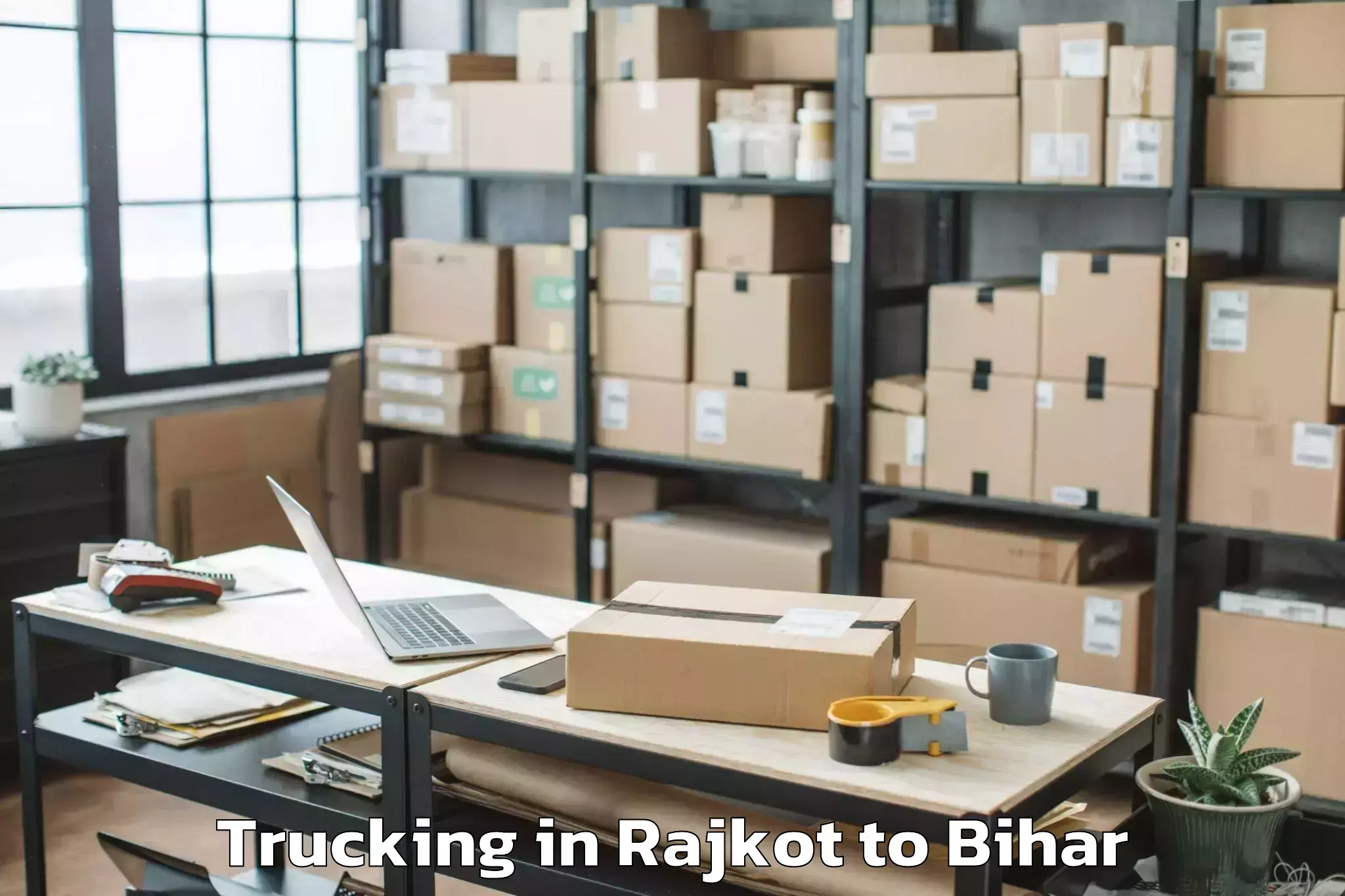 Easy Rajkot to Bathnaha Trucking Booking